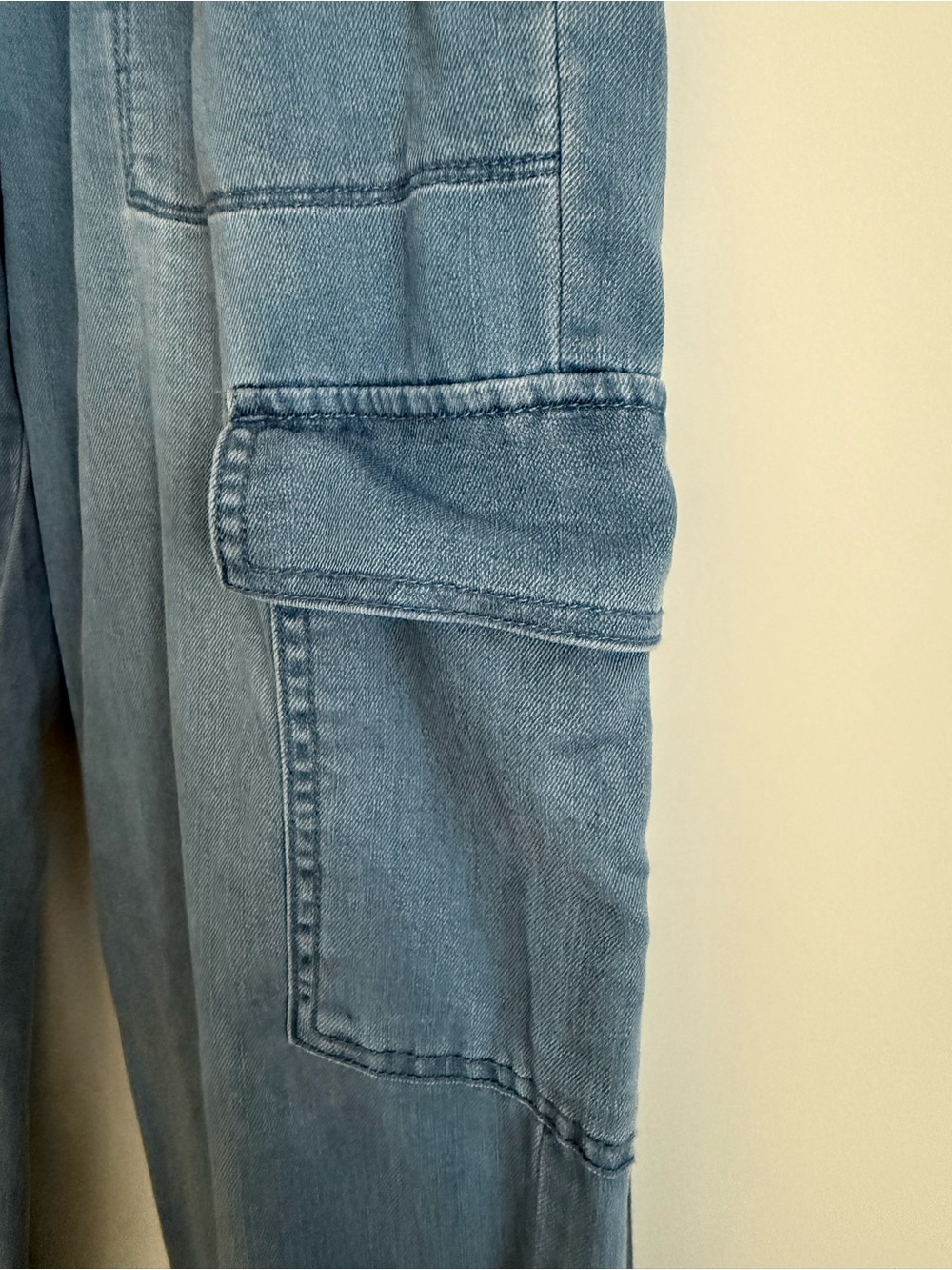 Sanctuary Women’s Blue Cargo Jogger Jeans - Casual Utility Pants - Picture 2 of 7